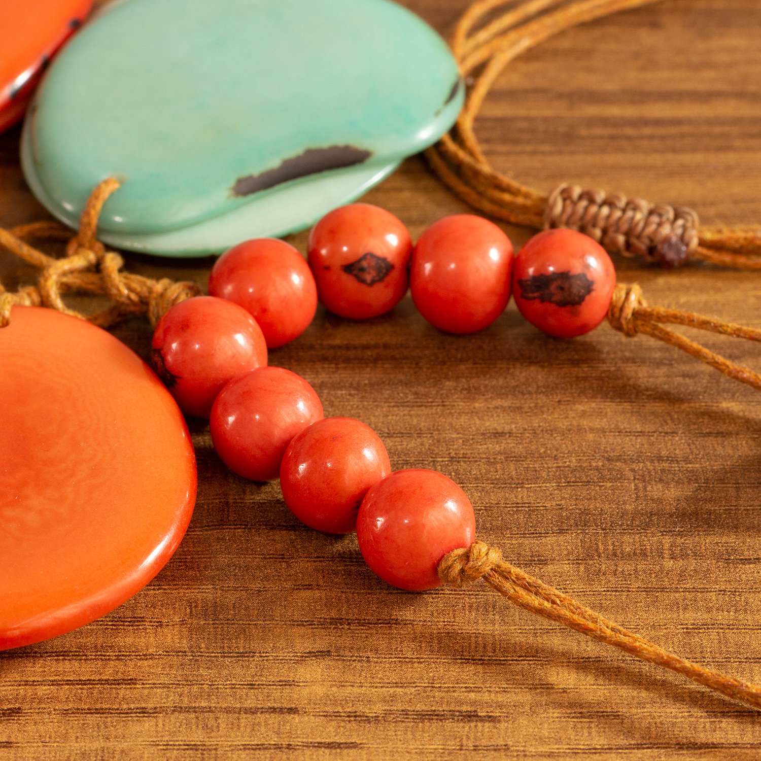 Green-Orange-Tagua-handmade Green-Orange-Tagua-handmade