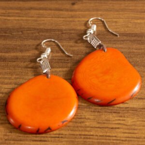 Tagua-earring-machala-orange