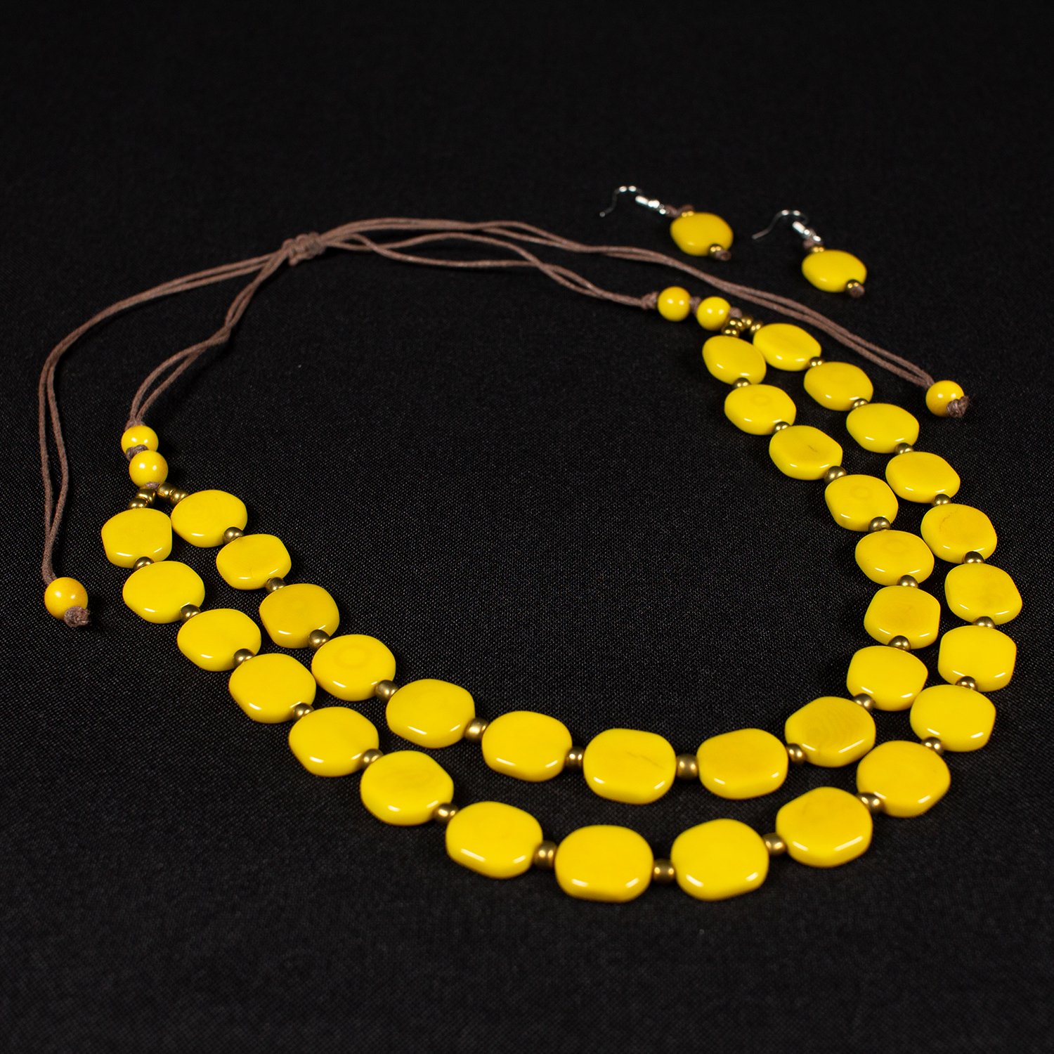 yellow-tagua-earring-handmade-el-oro yellow-tagua-earring-handmade-el-oro